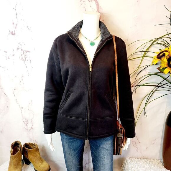 Ralph Lauren micro fleece sueded jacket - Picture 2 of 7